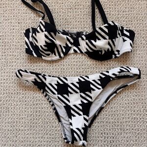 Solid & Striped Black and White Bikini